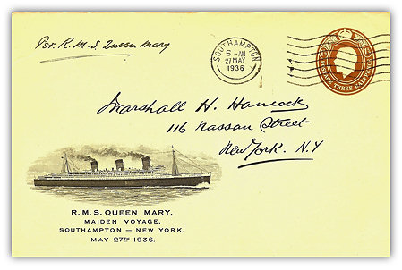 Image of cover with a clean Southampton cancellation